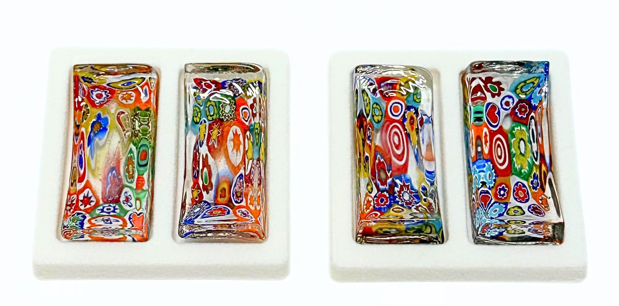 Amazon | ベネチアンガラス ミルフィオリ 箸置き ペア セット/イタリア